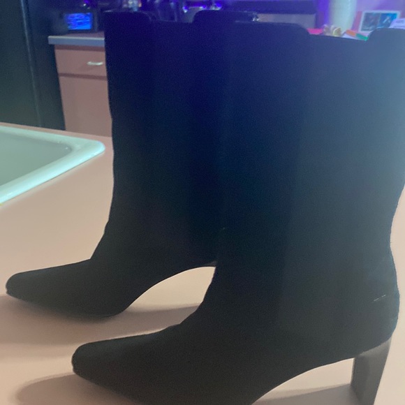 Suede heels boots - Picture 1 of 6